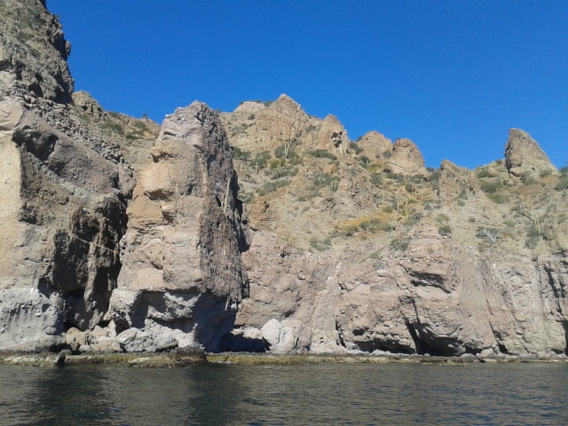 Hiking through the dramatic desert terrain of Baja California Sur near Loreto