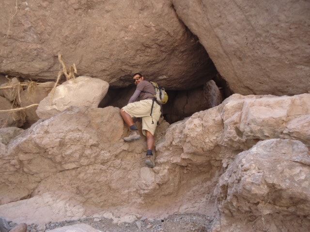 Rocky path winding through the Baja backcountry on a Loreto hiking tour